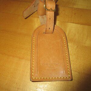 Louis Vuitton Luggage Tag with Piognet Authentic